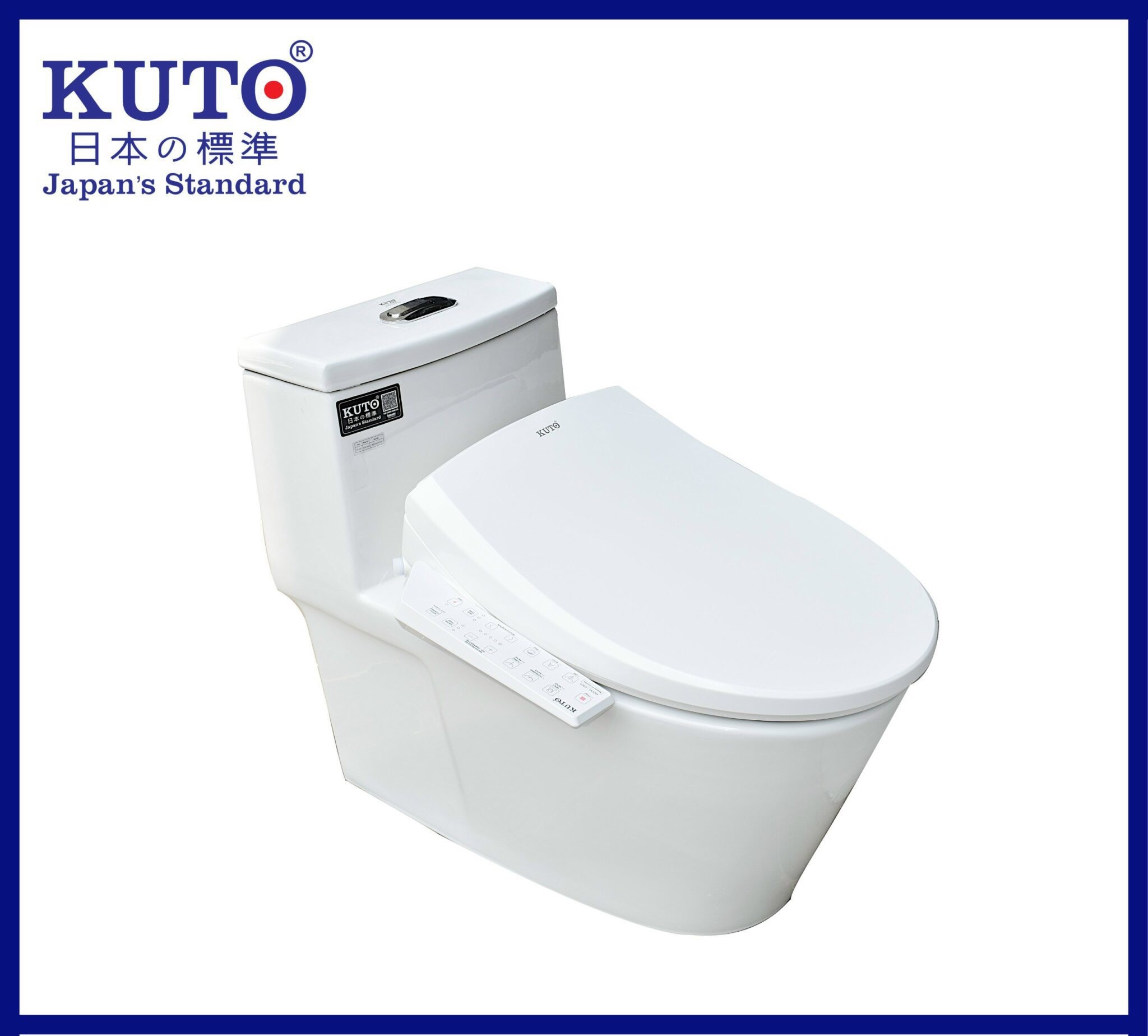 KUTO 日本 スマート洗浄蓋一体型便器 (A004)