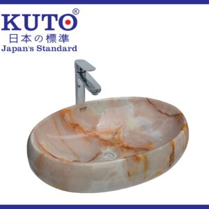 KUTO日本製赤大理石卓上洗面器 (AD9)
