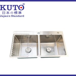 KUTO 日本製 304 魚骨模様 8245 ステンレスシンク (CRB5)