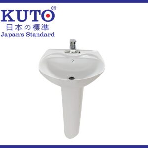 日本製KUTO 3穴縦型洗面器 (E014)