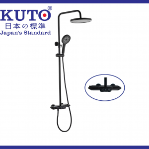 KUTO日本製 銅 黒 温 度シャワーヘッド(G003)