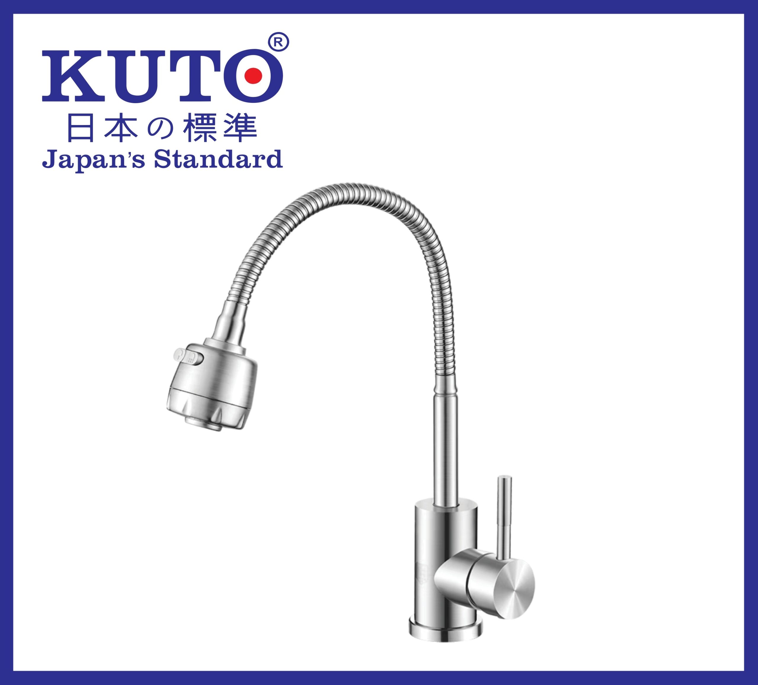 KUTO日本 製 温冷キッチン蛇口 (L001)