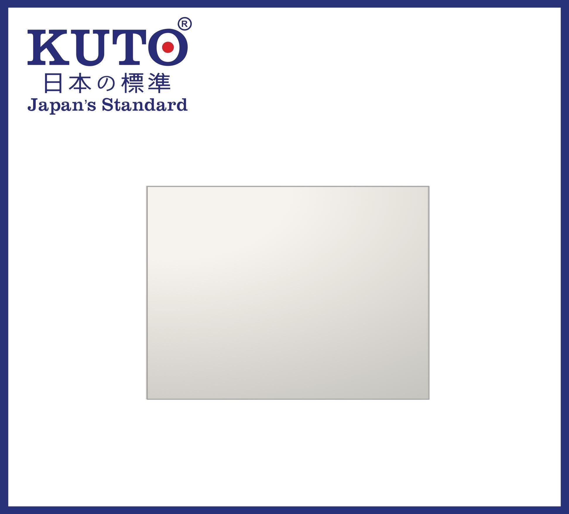 KUTO 日本製 ベルギー製 スムース仕上げ 正方形ミラー (O004)