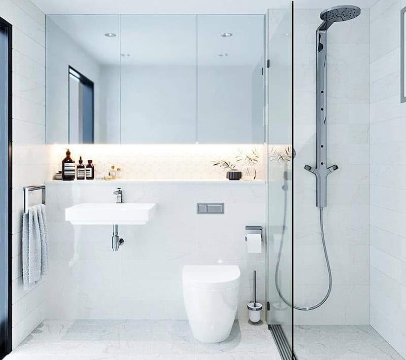 Lắp tủ gương để có thêm nhiều không gian để đồ