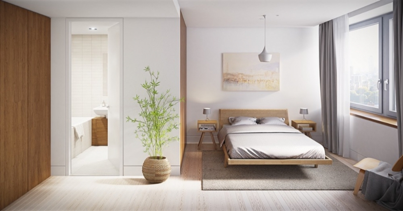 7 cách bố trí nhà vệ sinh trong phòng ngủ không phạm phong thuỷ, làm ăn phát đạt