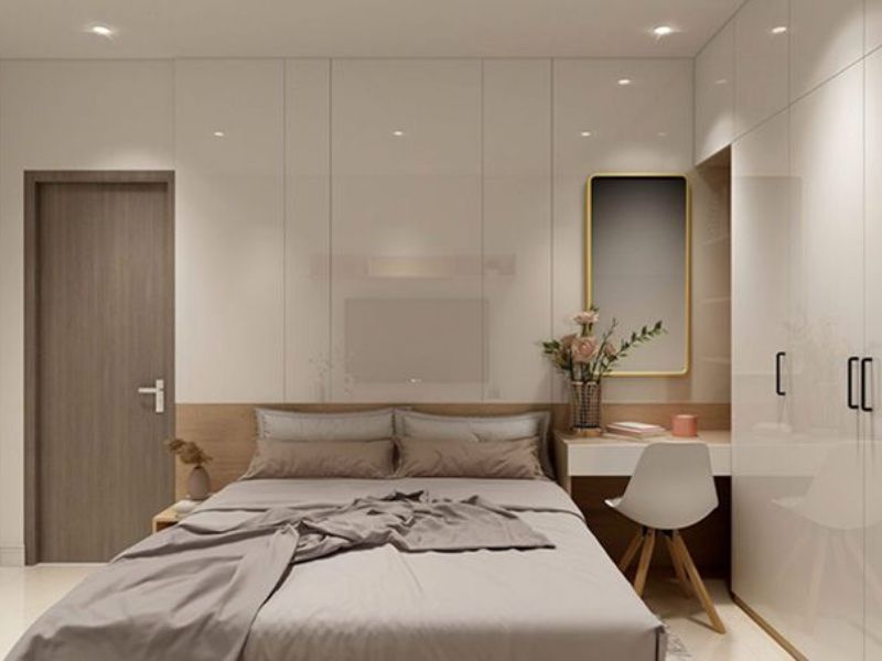 Giường ngủ nên được đặt ở vị trí thoáng mát, có khoảng trống ở hai bên