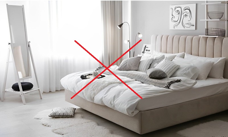 Đặt gương đối diện giường ngủ là điều phạm phong thuỷ