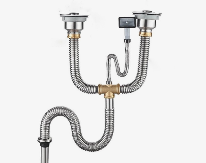 Xi phông chậu rửa bát gồm 5 bộ phận chính