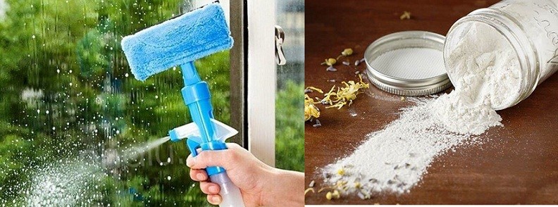 Có thể sử dụng bột thạch cao làm cách lau kính sạch trong lúc khẩn cấp