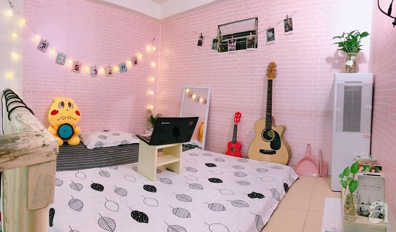 Cách trang trí phòng trọ bằng tranh dán tường giúp tiết kiệm chi phí tối đa