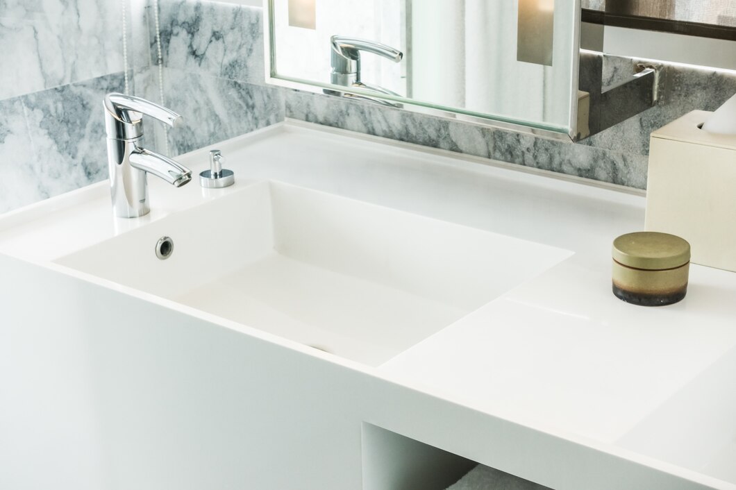 Thiết kế lavabo âm bàn hiện đại, dễ vệ sinh