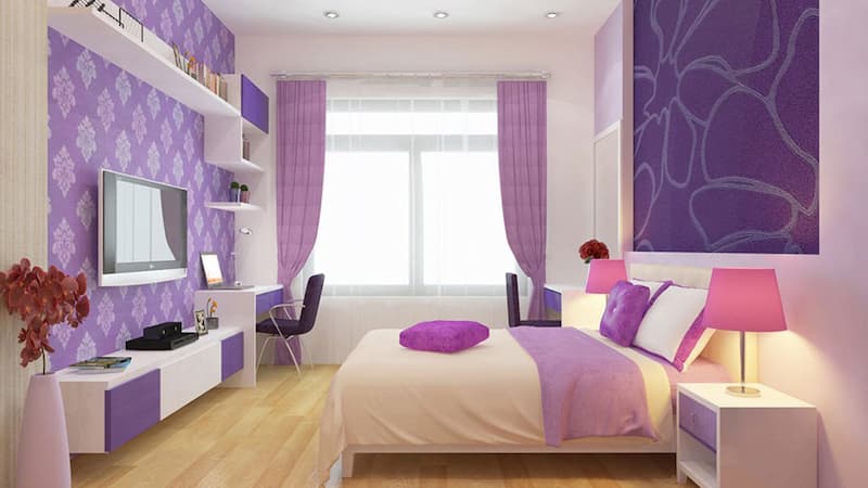 Người mệnh Hỏa nên chọn màu sơn phù hợp với những màu sắc có đặc tính đỏ như hồng, đỏ, tím