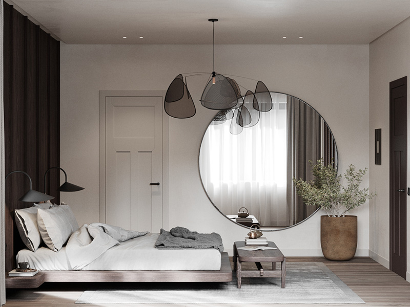 Gương phòng ngủ cần được đặt hợp phong thuỷ để mang đến may mắn, bình an cho gia chủ. Nếu như treo gương ở vị trí không phù hợp, rất dễ phạm vào những kiêng kị.