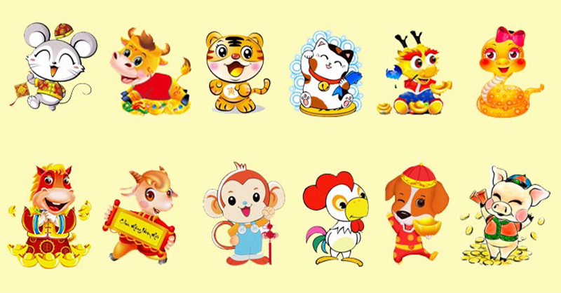 12 con giáp bắt đầu từ Tý và kết thúc bằng Hợi