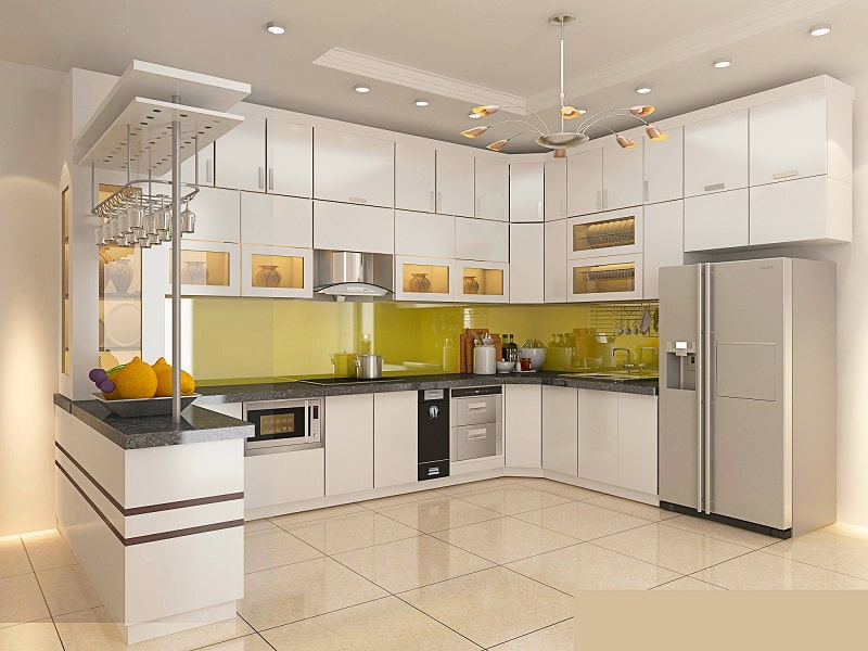 Phòng bếp được sắp xếp hợp lý giúp hút lộc may vào ví, tránh điềm xui