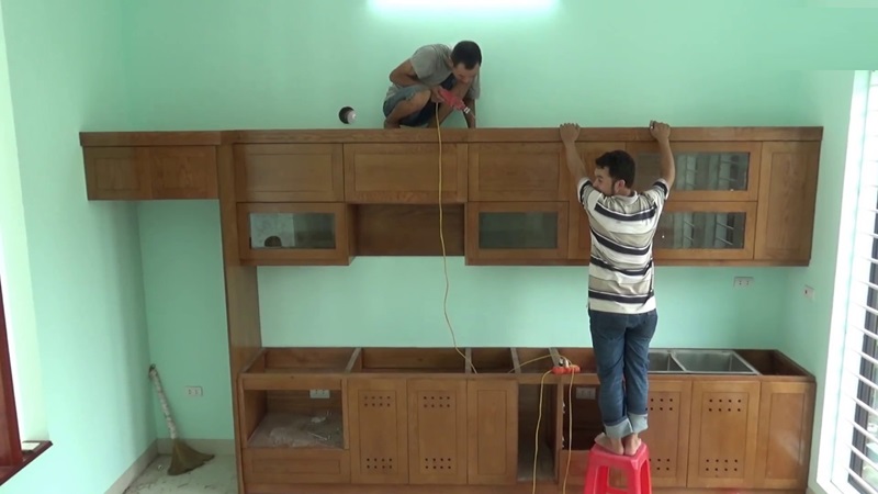 Nên chọn đơn vị uy tín để thi công, thiết kế, lắp đặt bàn bếp