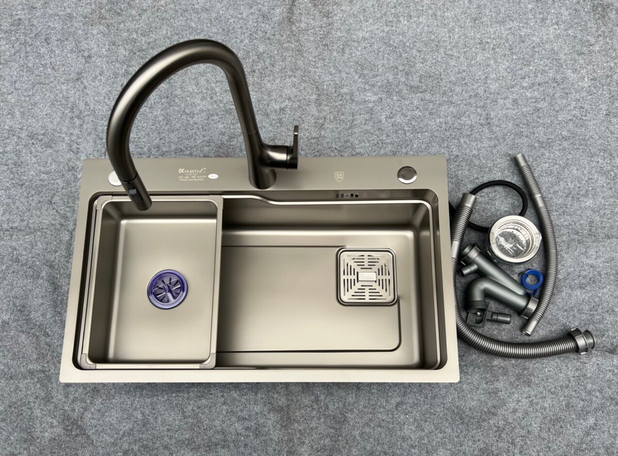 Điểm cộng của chậu rửa bát Kagol KNB7546 là thiết kế tiện dụng