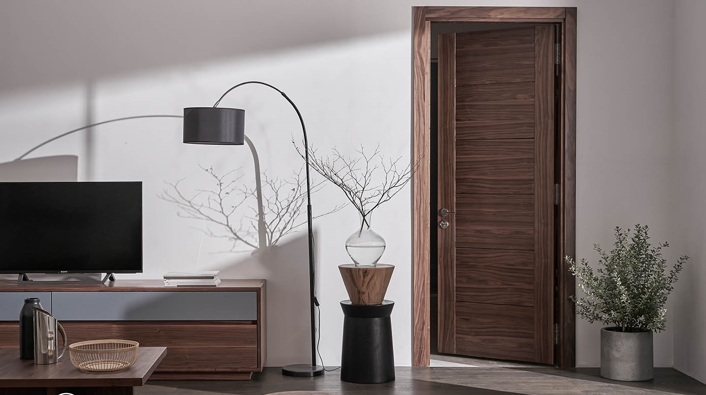 Cửa gỗ mang lại tính thẩm mỹ cao căn phòng