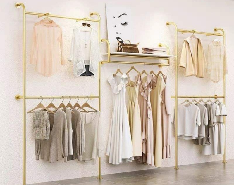 Kích thước giá treo quần áo 2 tầng nên dài khoảng 1.5m