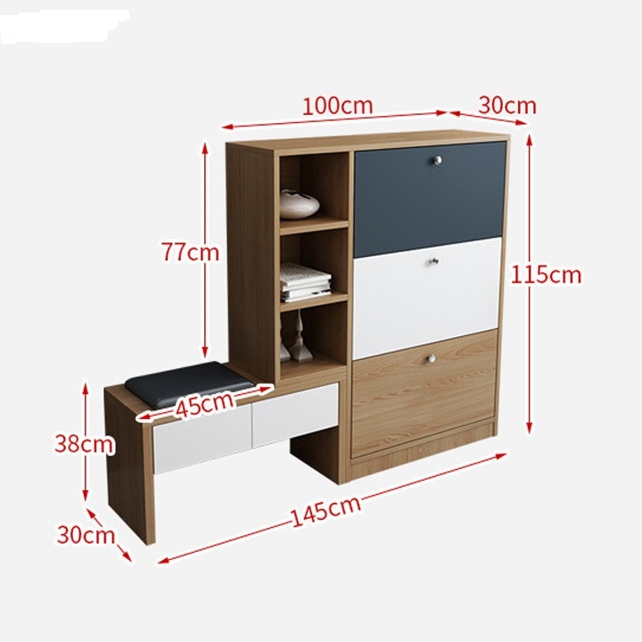 Kích thước tủ giày là một trong những yếu tố quan trọng tạo nên tính thẩm mỹ cho ngôi nhà. Lựa chọn được chiếc tủ giày phù hợp được thiết kế thông minh sẽ tạo điểm nhấn cho không gian sinh sống của bạn.
