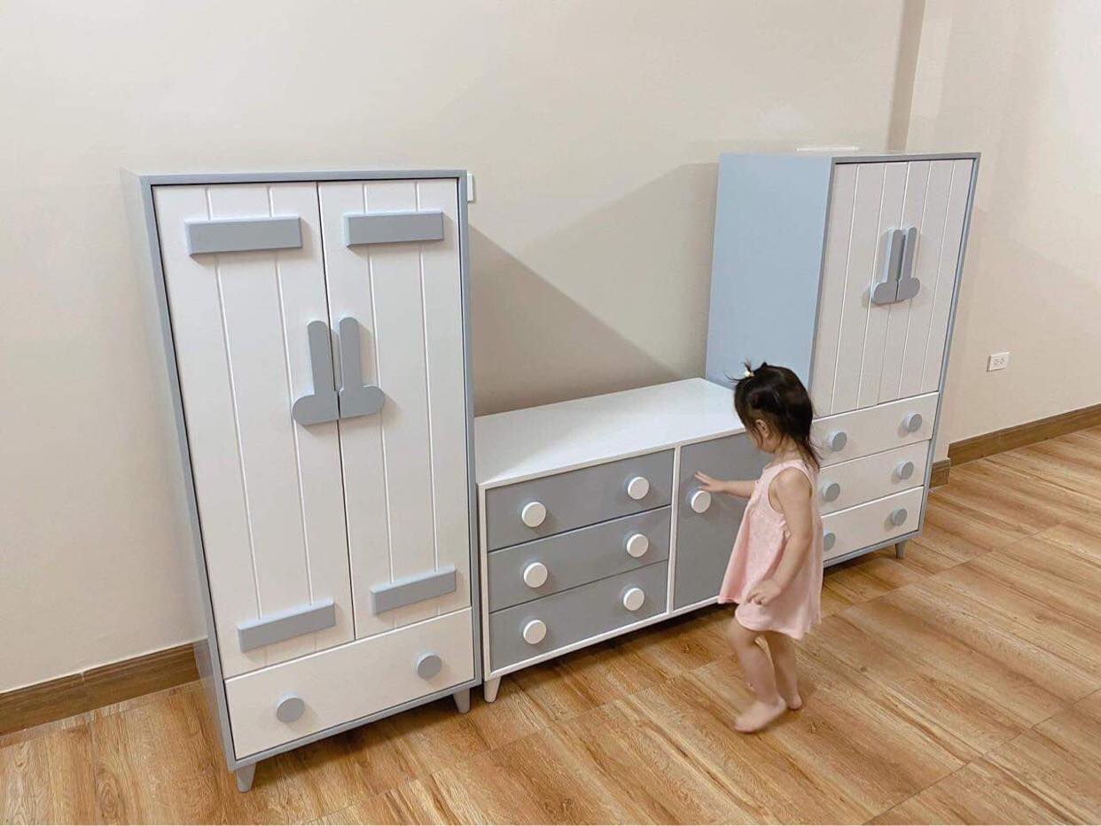 Tủ quần áo trẻ em phải phù hợp với tầm với của bé