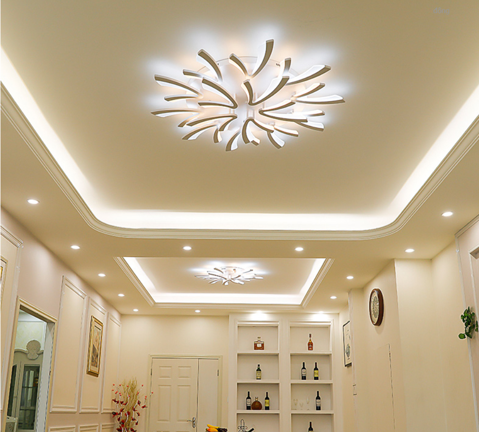 Mẫu đèn trần phòng khách đẹp có nhiều loại khác nhau