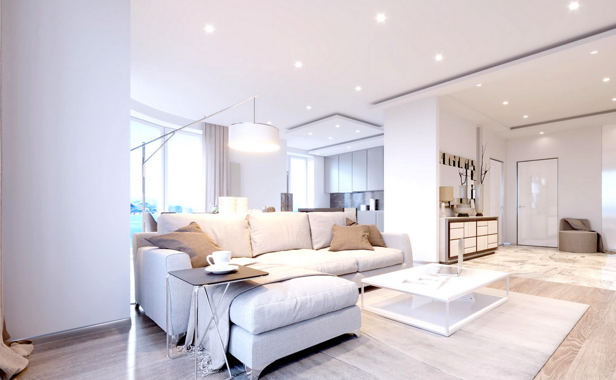 Các mẫu đèn trần nhỏ gọn, đơn giản phù hợp với trần nhà thạch cao