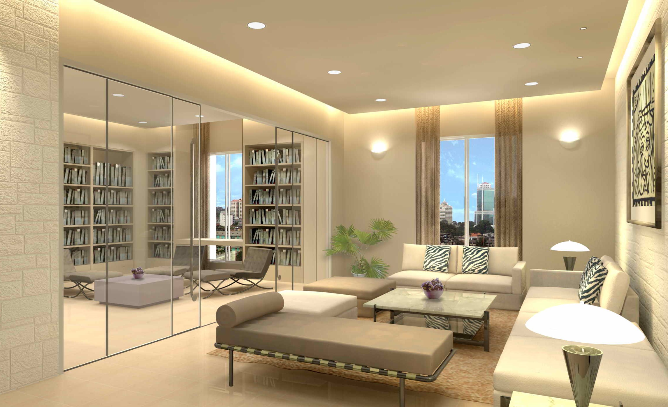Đèn âm trần giúp tiết kiệm không gian hiệu quả