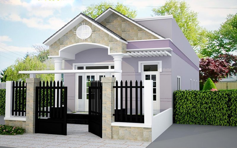 Các ngôi nhà cấp 4 chỉ có duy nhất 1 tầng