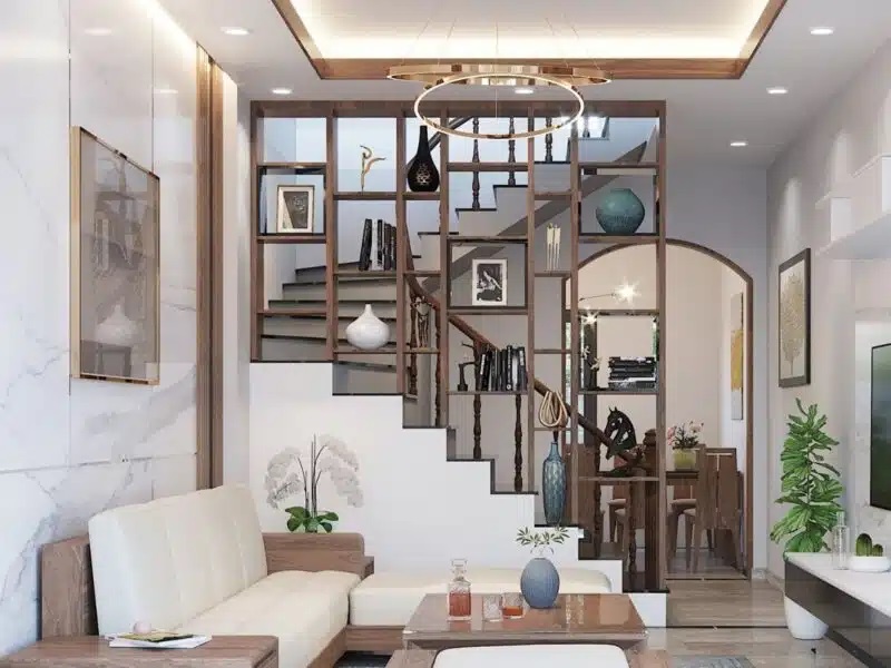 Mẫu vách ngăn phòng khách đẹp và tiết kiệm chi phí