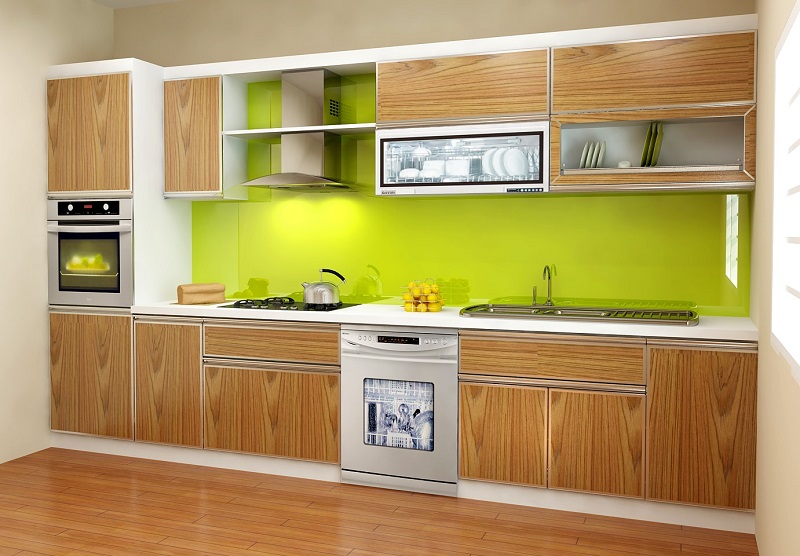 Tham khảo những mẫu tủ bếp gỗ đẹp được làm từ gỗ công nghiệp, tiết kiệm chi phí