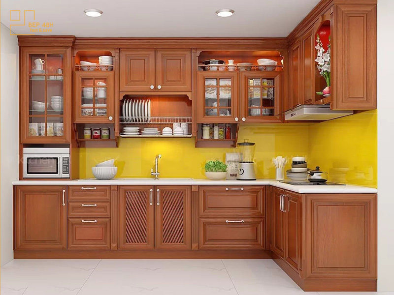 Những mẫu tủ bếp gỗ đẹp nhất cho căn bếp vạn phần sang trọng