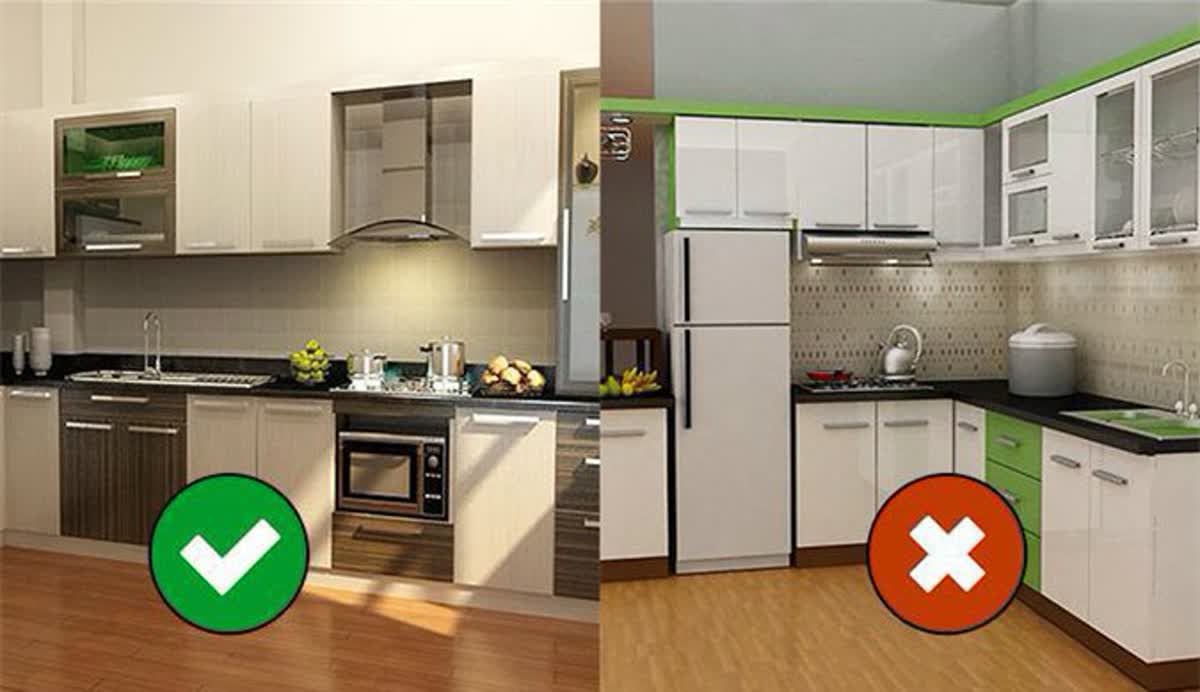 Bếp và bồn rửa đặt đối diện nhau và cách hóa giải chuẩn phong thủy