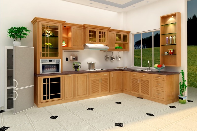 Kiểu trang trí nhà bếp giản dị và mới lạ theo phong cách nông thôn