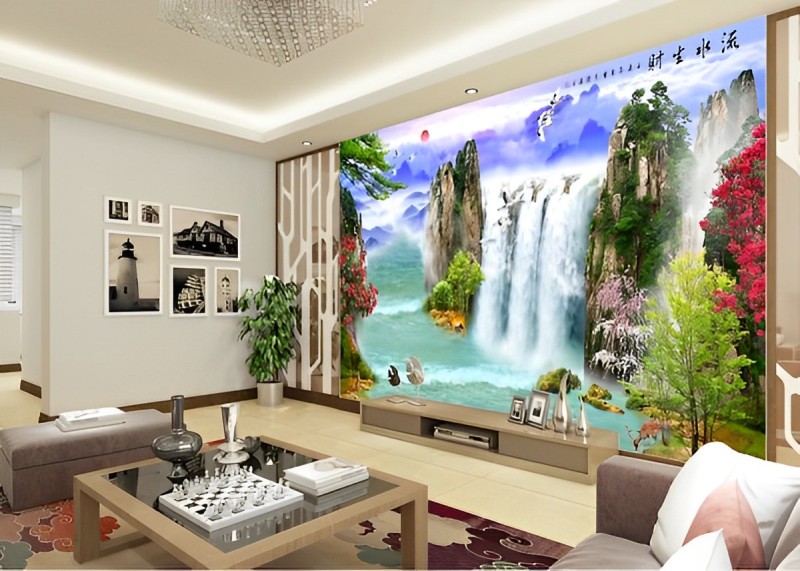Nhiều gia đình có xu hướng sử dụng tranh trang trí phòng khách