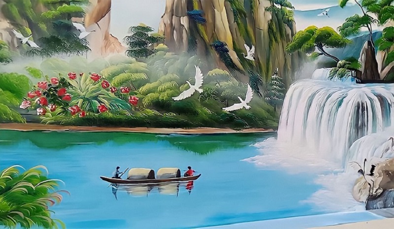 Tranh treo phòng khách mang giá trị thẩm mỹ cao và có ý nghĩa về mặt phong thủy