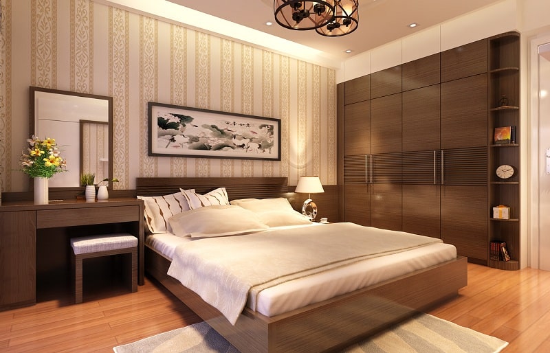 Bài trí phòng ngủ hợp phong thuỷ mang lại sự ấm áp, thoải mái và hạnh phúc cho gia chủ