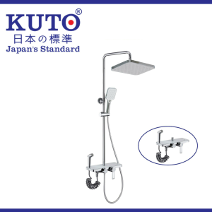 KUTO 日本 加圧スプレーノズル付きスタンディングシャワーヘッド(G007)