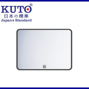 KUTO 日本製 横型 LEDミラー 3段階の明るさと加熱機能付き (O006)