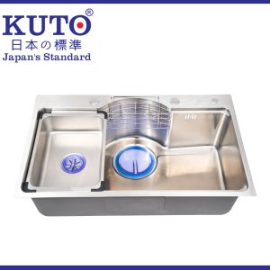 KUTO日本製の1槽マットステンレスシンク (M005)
