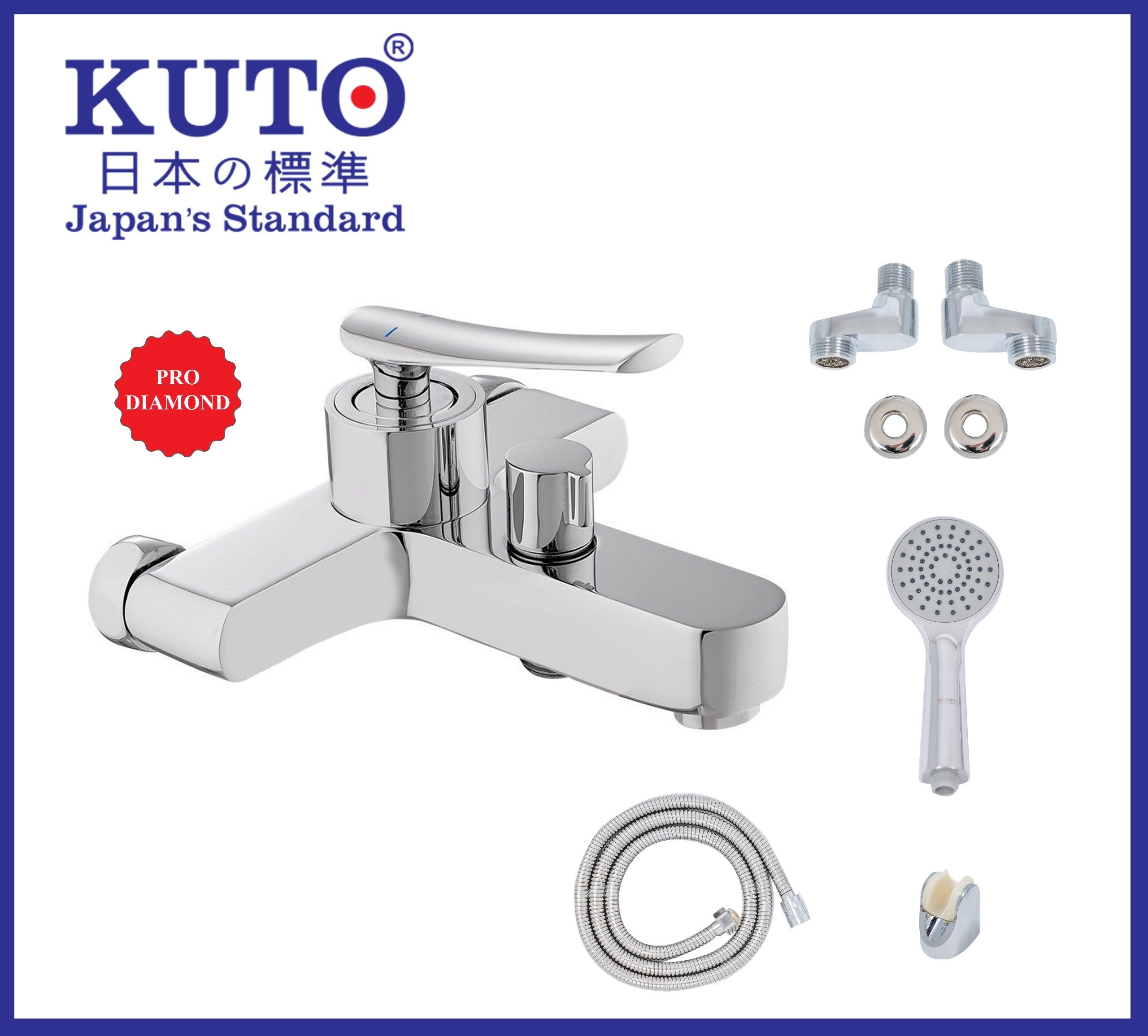 KUTO日本 製ブロンズハンドシャワーセット (H006)