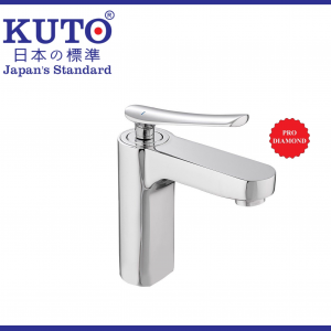 KUTO日本 製銅ボディと銅ハンドル付き1穴 ラバボ 蛇口（K021）