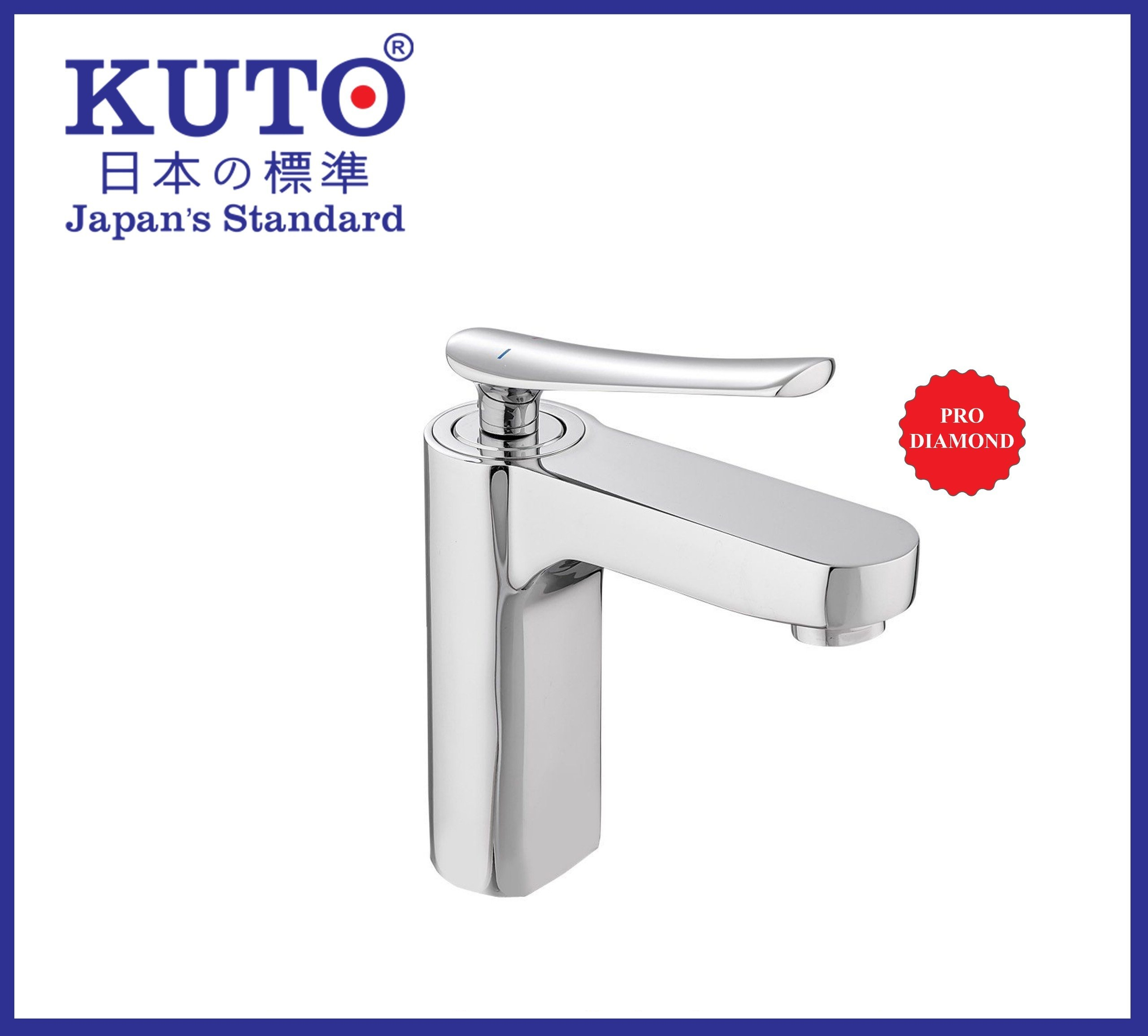 KUTO日本 製銅ボディと銅ハンドル付き1穴 ラバボ 蛇口（K021）