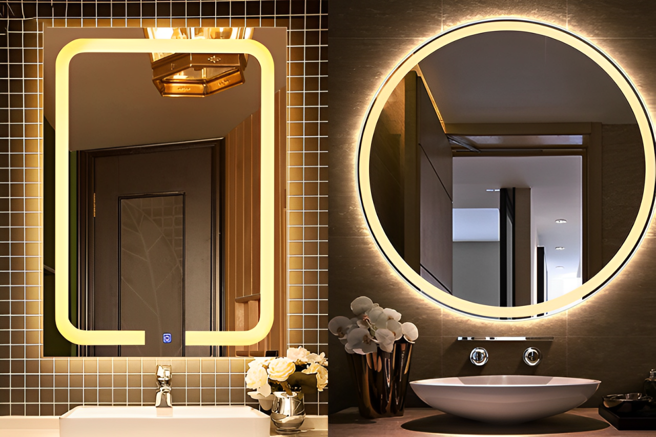 Giúp căn phòng sang trọng hơn với 05 mẫu gương có đèn led hiện đại