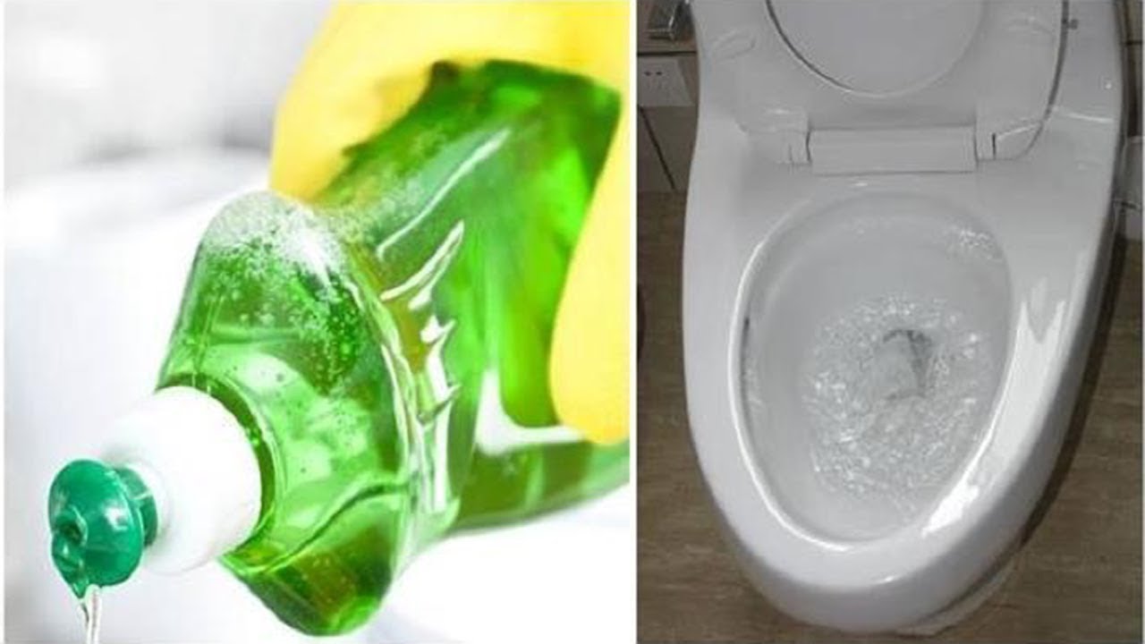 Bí quyết thông bồn cầu bằng nước rửa chén hiệu quả tức thì
